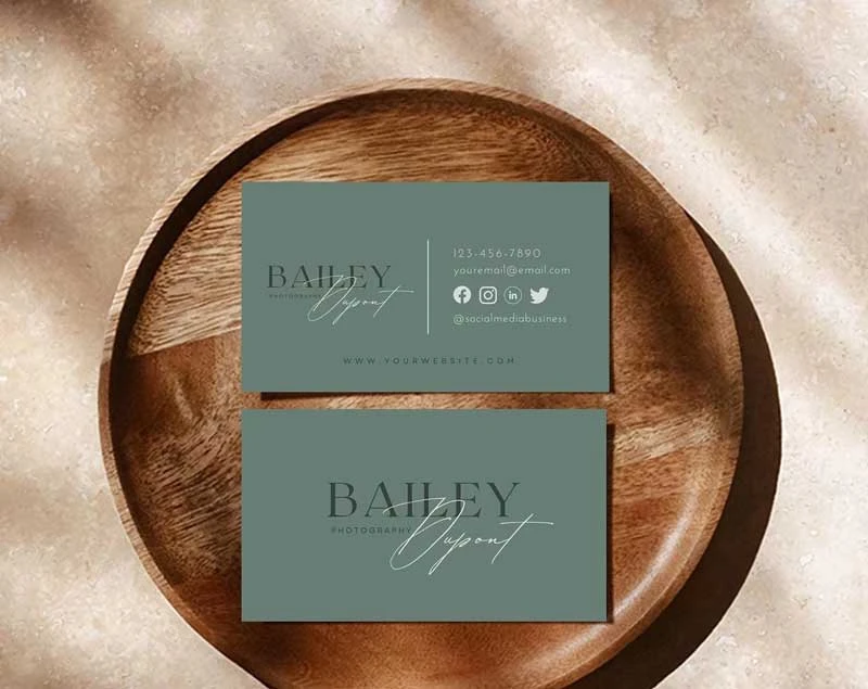 Danh thiếp Sage Green